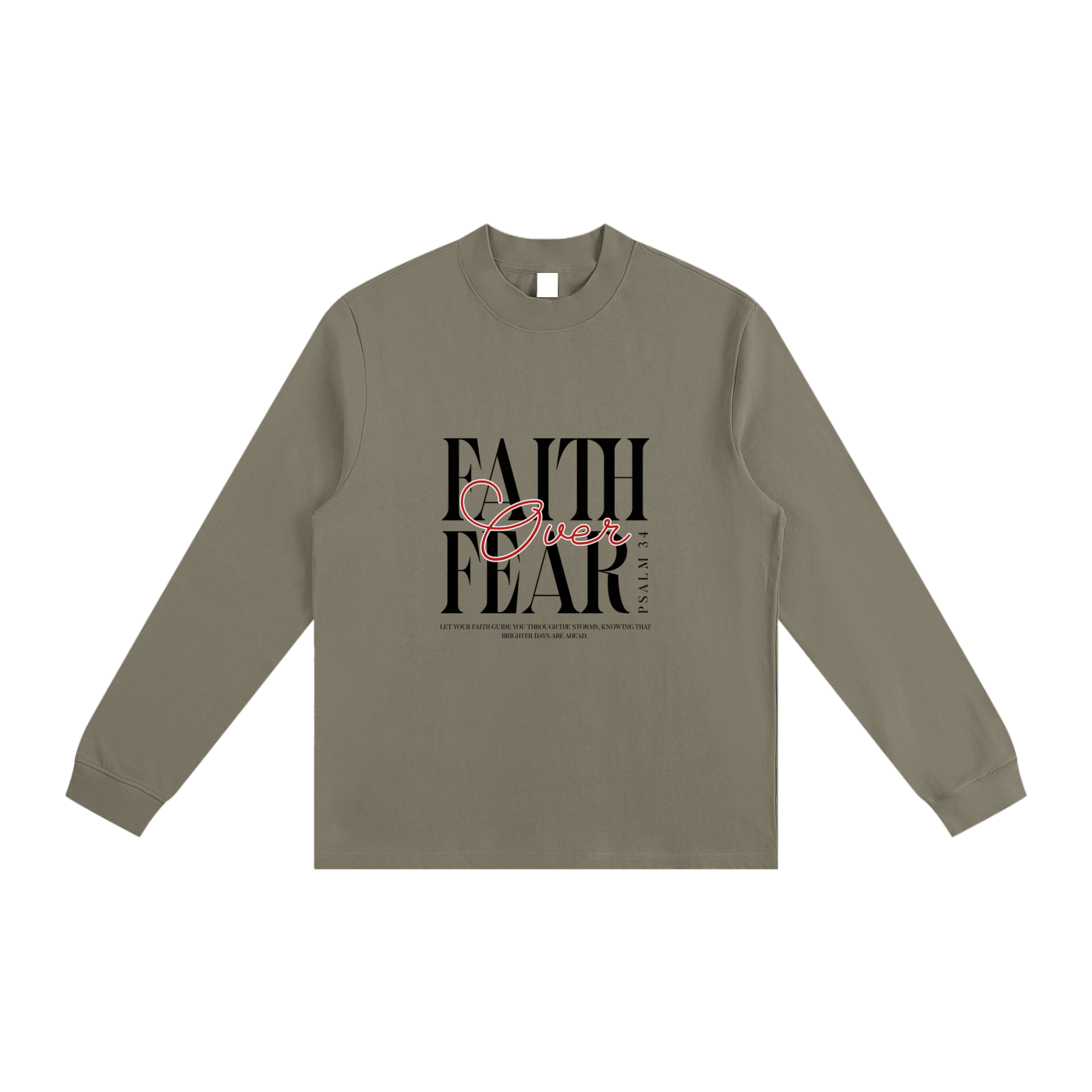 Essential Non-Shrink Mock Neck Sweatshirt - Image 3