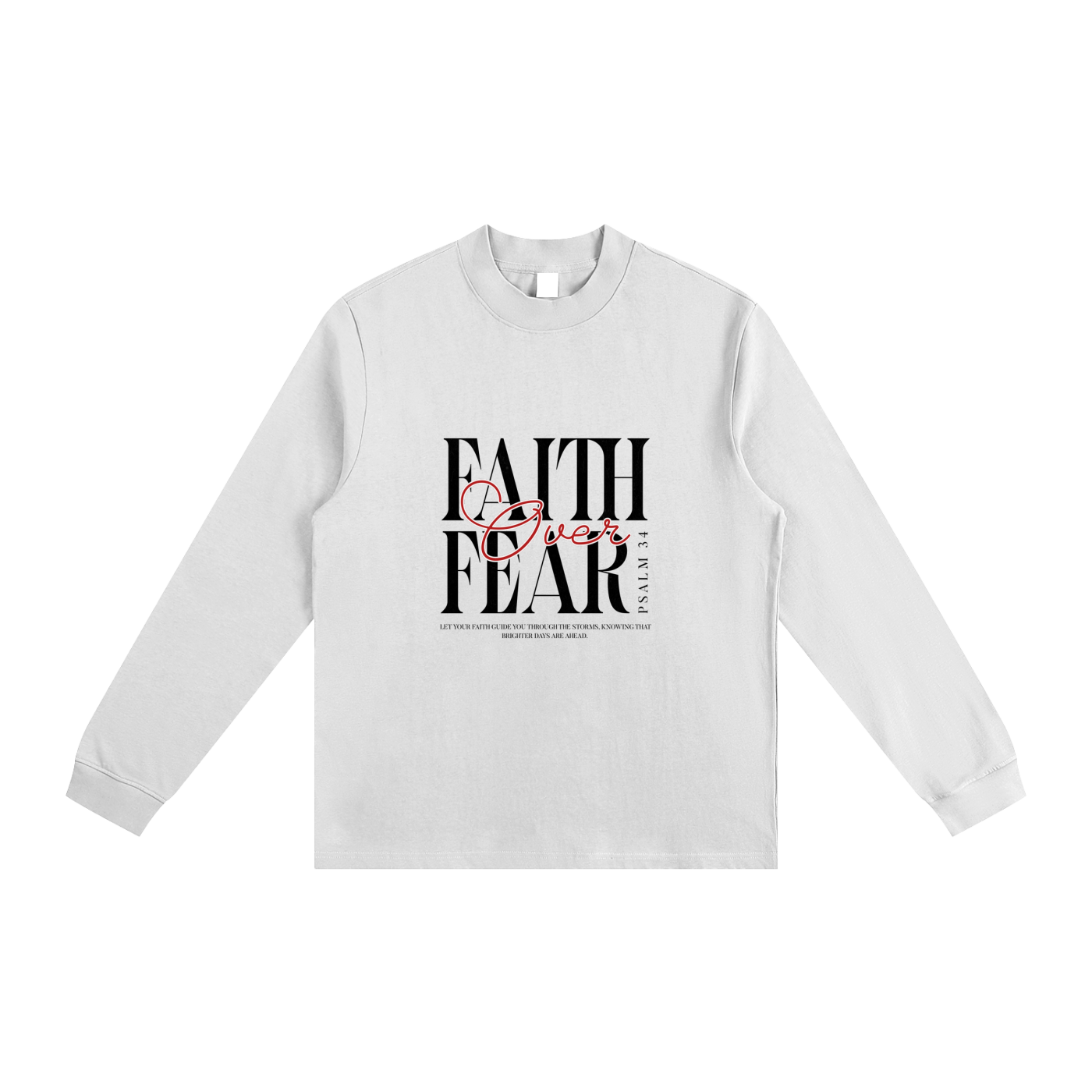 Essential Non-Shrink Mock Neck Sweatshirt - Image 5